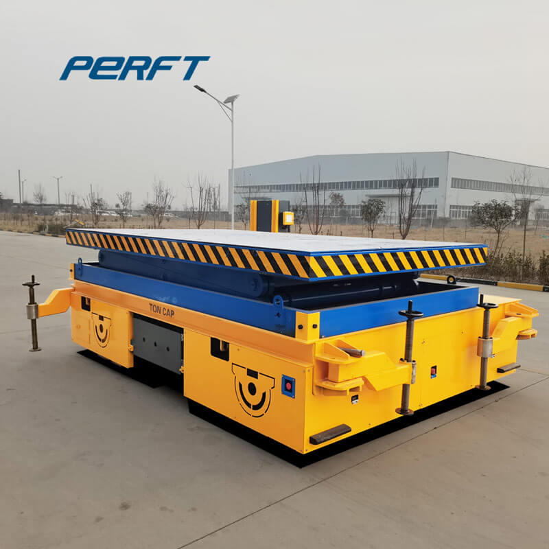 cylinder objects trackless transfer cart 100t bearing power v frame customized size